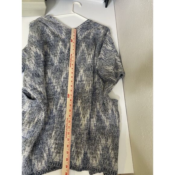 Lucky Brand Plus Size 1X Cardigan Sweater Women Aztec Knit Pockets NWT New $89 - Picture 8 of 8